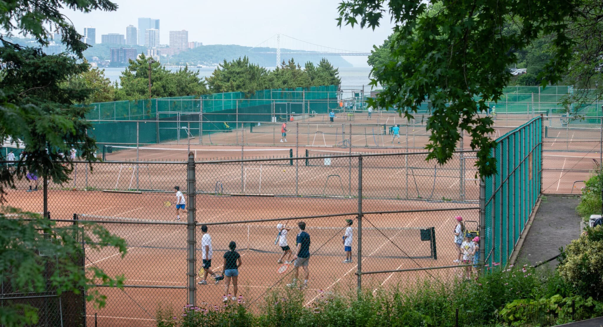 Riverside Park (96th St Clay) tennis courts